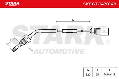 датчик, температура на изгорелите газове STARK SKEGT-1470148