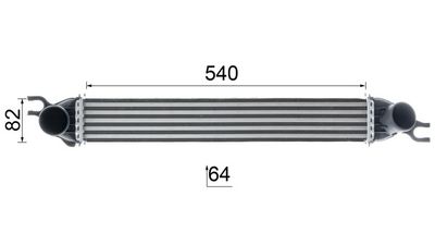 INTERCOOLER COMPRESOR MAHLE CI188000P 11