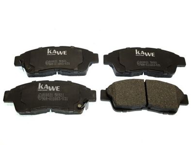 комплект спирачно феродо, дискови спирачки KAWE 810021