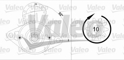 Стартер VALEO 455596 для TOYOTA LITEACE