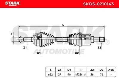полуоска STARK SKDS-0210143