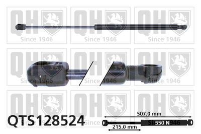 QUINTON HAZELL QTS128524 Амортизатор багажника и капота  для FIAT MULTIPLA (Фиат Мултипла)