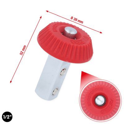 KS Tools Přestavitelný čtyřhran s otočným kolečkem 1/2" 516.1448
