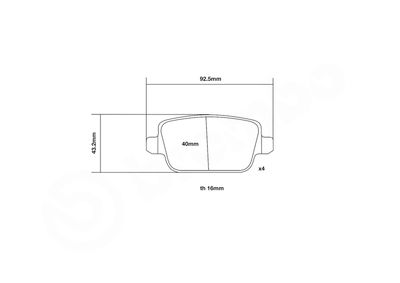 SET PLACUTE FRANA DE PERFORMANTA BREMBO 07B31504 2