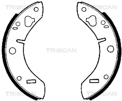 TRISCAN 8100 65011 Гальмівні колодки барабанні 