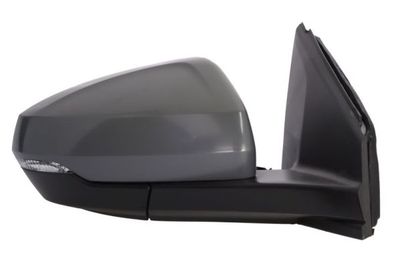 Zijspiegel Rechts (elektrisch, in reliëf, met verwarming, under-coated, met geheugen, elektrisch opklapbaar, met indicator) past: VW POLO VI AW 09.17-