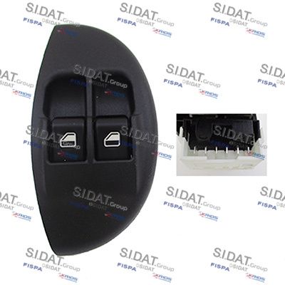 Выключатель, стеклолодъемник SIDAT 5.145198A2 для FIAT PALIO