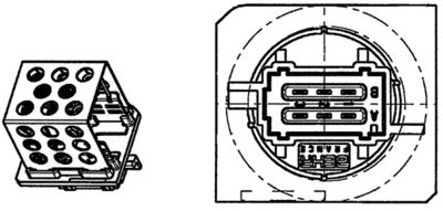 Resistor, interior blower ABR 91 000P