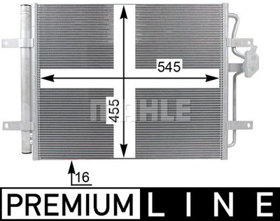 Конденсатор, кондиционер MAHLE AC 24 000P для VW GOLF
