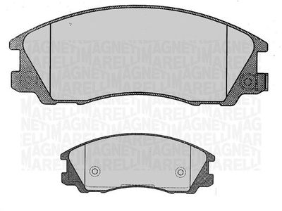 Комплект тормозных колодок, дисковый тормоз MAGNETI MARELLI 363916060472 для HYUNDAI (HUATAI) TERRACAN