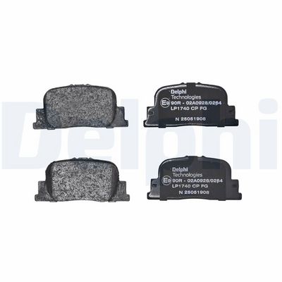Remblokken set Achter , past: BYD F3, F3R, G3, G3R  GEELY VISION  TOYOTA CALDINA, CAMRY, OPA, PRIUS 1.0H-3.0 08.96-