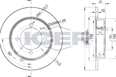 спирачен диск ICER 78BD2940-2