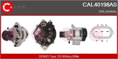 Генератор CASCO CAL40198AS для OPEL FRONTERA