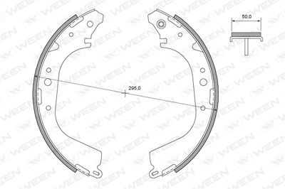 Комплект тормозных колодок WEEN 152-2356 для VW TARO