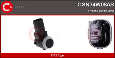 SENSOR AJUTOR PARCARE CASCO CSN74W08AS