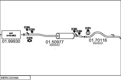 SISTEM DE ESAPAMENT MTS MERC32558A032861