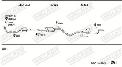Изпускателна система WALKER DCK133882B
