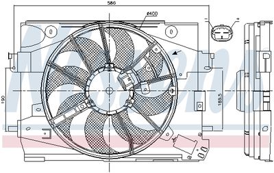 VENTILATOR RADIATOR NISSENS 85892 5