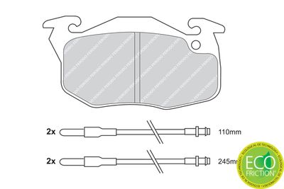 SET PLACUTE FRANA FRANA DISC FERODO FDB729 1