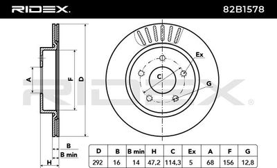 спирачен диск RIDEX