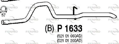 Rura wydechowa FENNO P1633