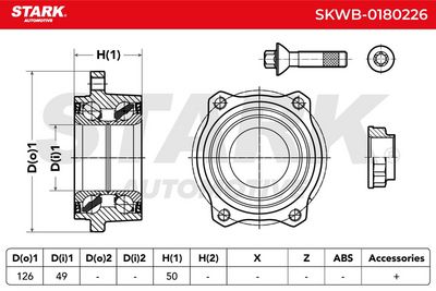 комплект колесен лагер STARK SKWB-0180226