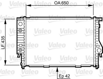 VALEO 732099 Радіатор охолодження двигуна для BMW (Бмв)