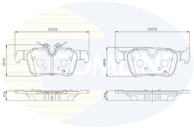 SET PLACUTE FRANA FRANA DISC COMLINE CBP03748
