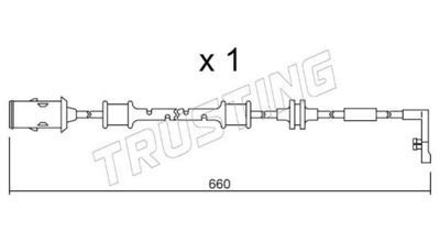 SENZOR DE AVERTIZARE UZURA PLACUTE DE FRANA