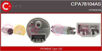 CASCO CPA78104AS Топливный насос  для HYUNDAI ELANTRA (Хендай Елантра)