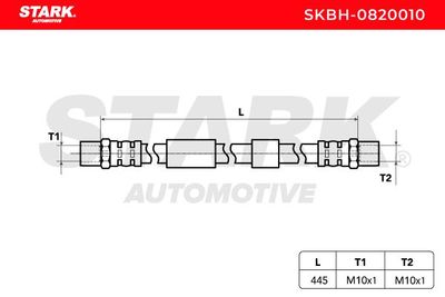 спирачен маркуч STARK SKBH-0820010
