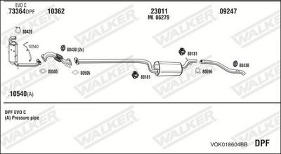 Изпускателна система WALKER VOK018604BB