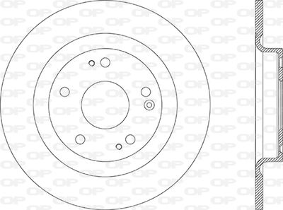 OPEN PARTS BDA2872.10 Тормозные диски  для HONDA CIVIC (Хонда Цивик)