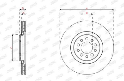 BREMSSCHEIBE JURID 563683JC1 2