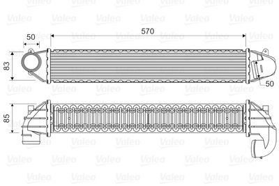 VALEO 817936 Интеркулер  для FORD (Форд)