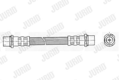 JURID 172490J Тормозной шланг  для CHEVROLET ASTRA (Шевроле Астра)