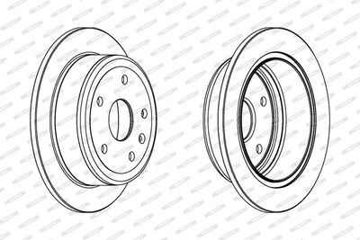 BREMSSCHEIBE FERODO DDF1188 1