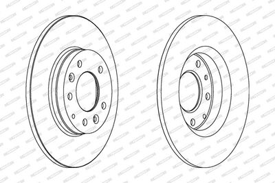 BREMSSCHEIBE FERODO DDF1500C 1
