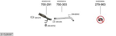 ABGASANLAGE BOSAL SYS26597