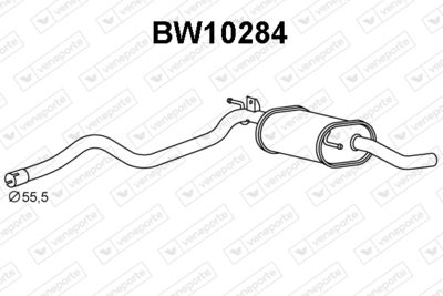 Глушитель выхлопных газов конечный VENEPORTE BW10284 для BMW 2