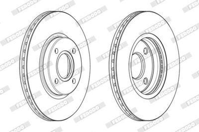 BREMSSCHEIBE FERODO DDF2461C