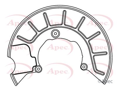 Splash Panel, brake disc APEC ASG1050