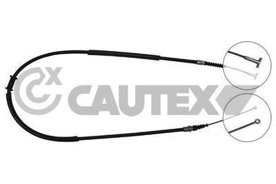 Тросик, cтояночный тормоз CAUTEX 760972 для FIAT TEMPRA