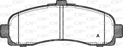 OPEN PARTS BPA0431.10 Тормозные колодки и сигнализаторы  для NISSAN MICRA II (K11) 1.0 i 16V