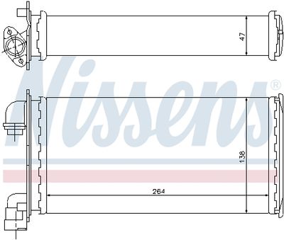 SCHIMBATOR CALDURA INCALZIRE HABITACLU NISSENS 70501 6