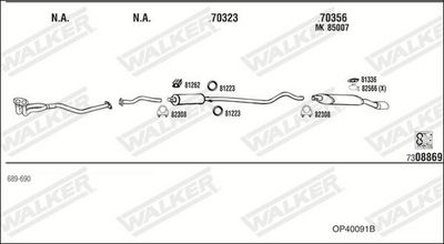 Изпускателна система WALKER OP40091B