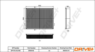 LUFTFILTER DR!VE+ DP1110100146 0