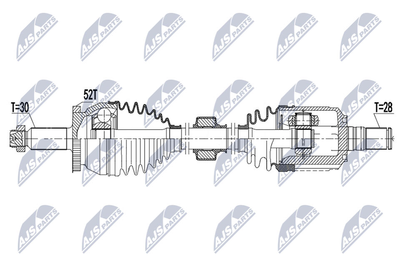 Приводной вал NTY NPW-HY-583 для KIA SORENTO