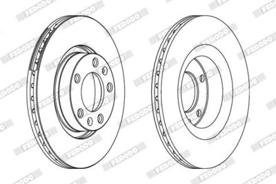 BREMSSCHEIBE FERODO DDF228 1