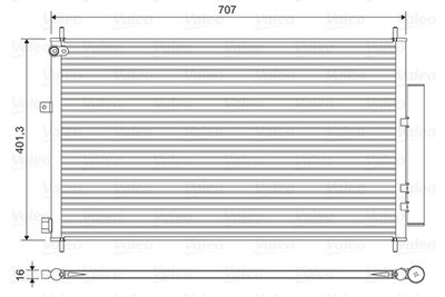 Kondensor, klimatanläggning VALEO 822593